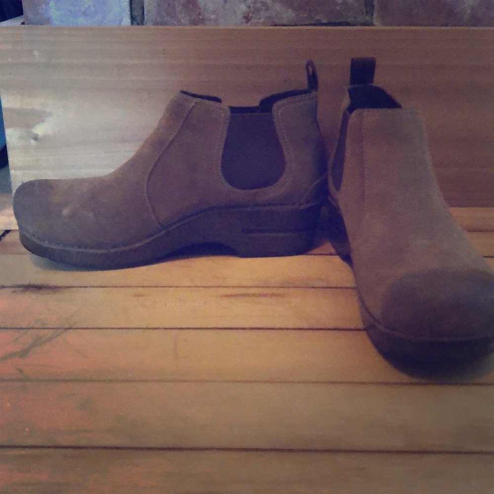 Dansko Suede Ankle Clogs